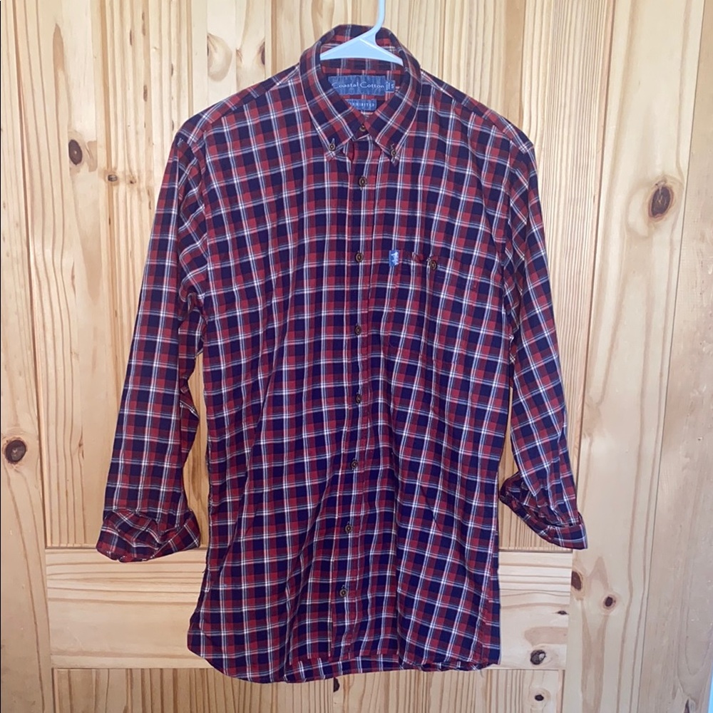 Men's Red Plaid Shirt